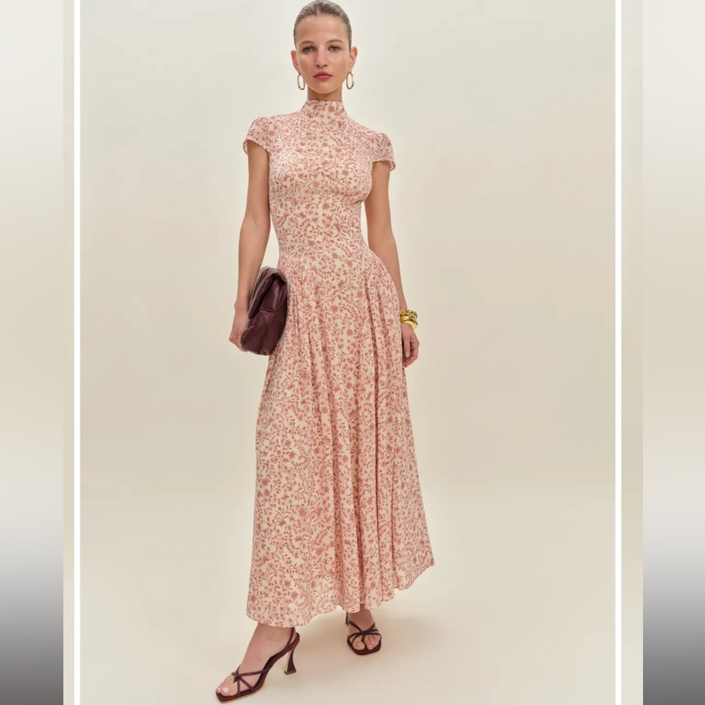 Reformation Maven Dress in Corrine NWT - Picture 2 of 8